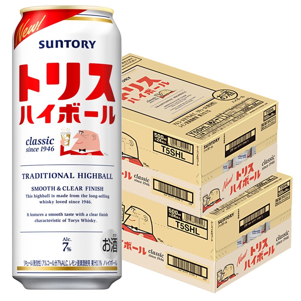 【最強配送】【送料無料】 サントリー トリスハイボール 500ml×2ケース/48本 【一部地域送料無料対象外】 7,667円