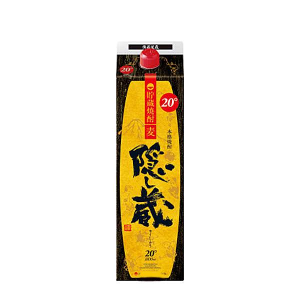 【モバイルユーザー限定先着最大3900円OFF】【送料無料】 濱田酒造 隠し蔵 麦 20度 パック 1800ml 1.8L×12本 【本州(一部地域を除く)は送料無料】