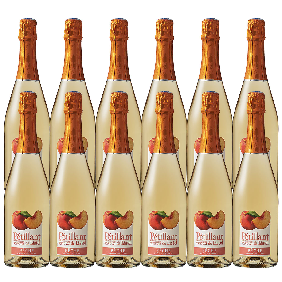 【モバイルユーザー限定先着最大3900円OFF】【送料無料】 ペティアン･ド･リステル ピーチ 750ml 12本 ［白/ミディアムボディ/フランス］ 【ご注文は12本まで一個口配送可能】