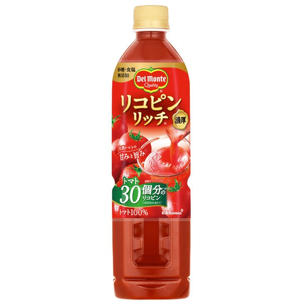 【送料無料】 デルモンテ リコピンリッチ 800ml×2ケース/30本 トマトジュース トマト飲料 デルモンテ とまと tomato キッコーマン 6,695円