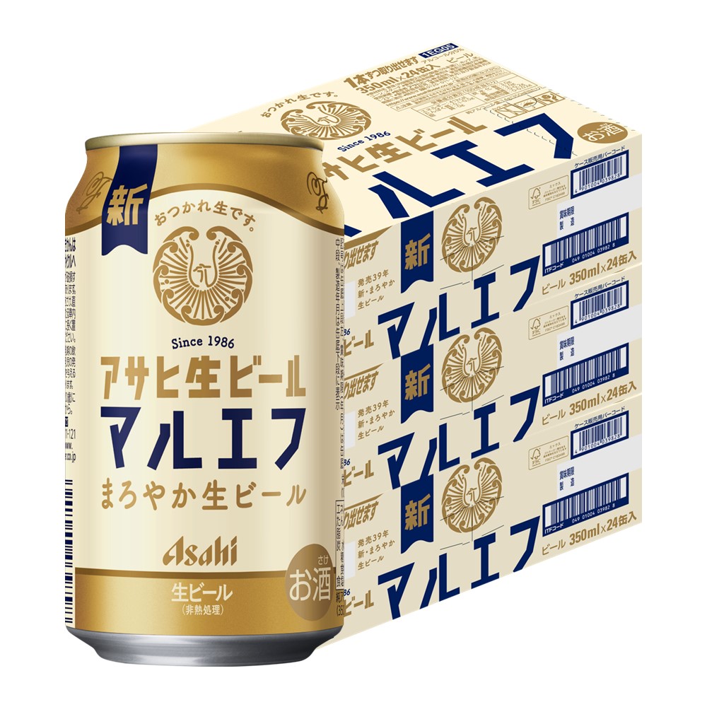 楽天市場】アサヒ 生ビール マルエフ 350ml×48本(2ケース)【送料無料