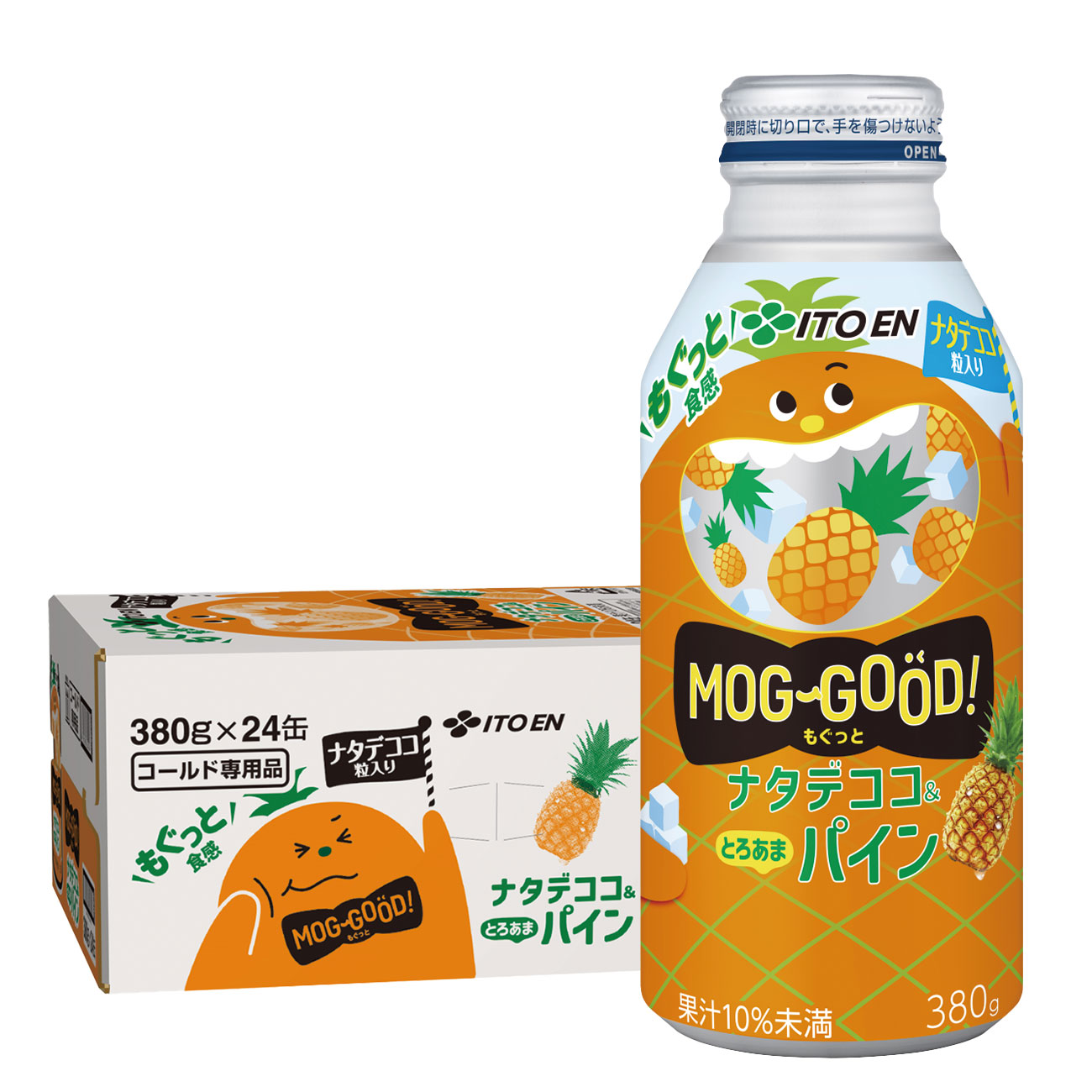 楽天市場】伊藤園 もぐっと ナタデココ&とろあまパイン 380g ボトル缶