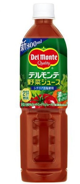 【送料無料】 デルモンテ 野菜ジュース 800ml×2ケース/30本 野菜 ジュース キッコーマン