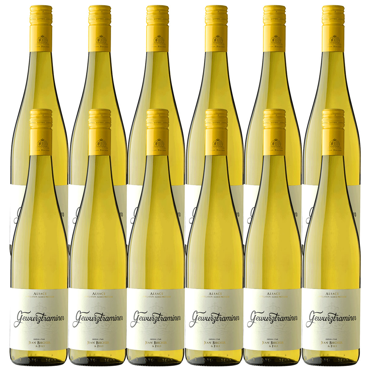 【送料無料】 ジャン･ビシェール アルザス ゲヴェルツトラミネール 750ml 12本 ［白/フランス/ゲヴェルツトラミネール］ 【ご注文は12本まで一個口配送可能】