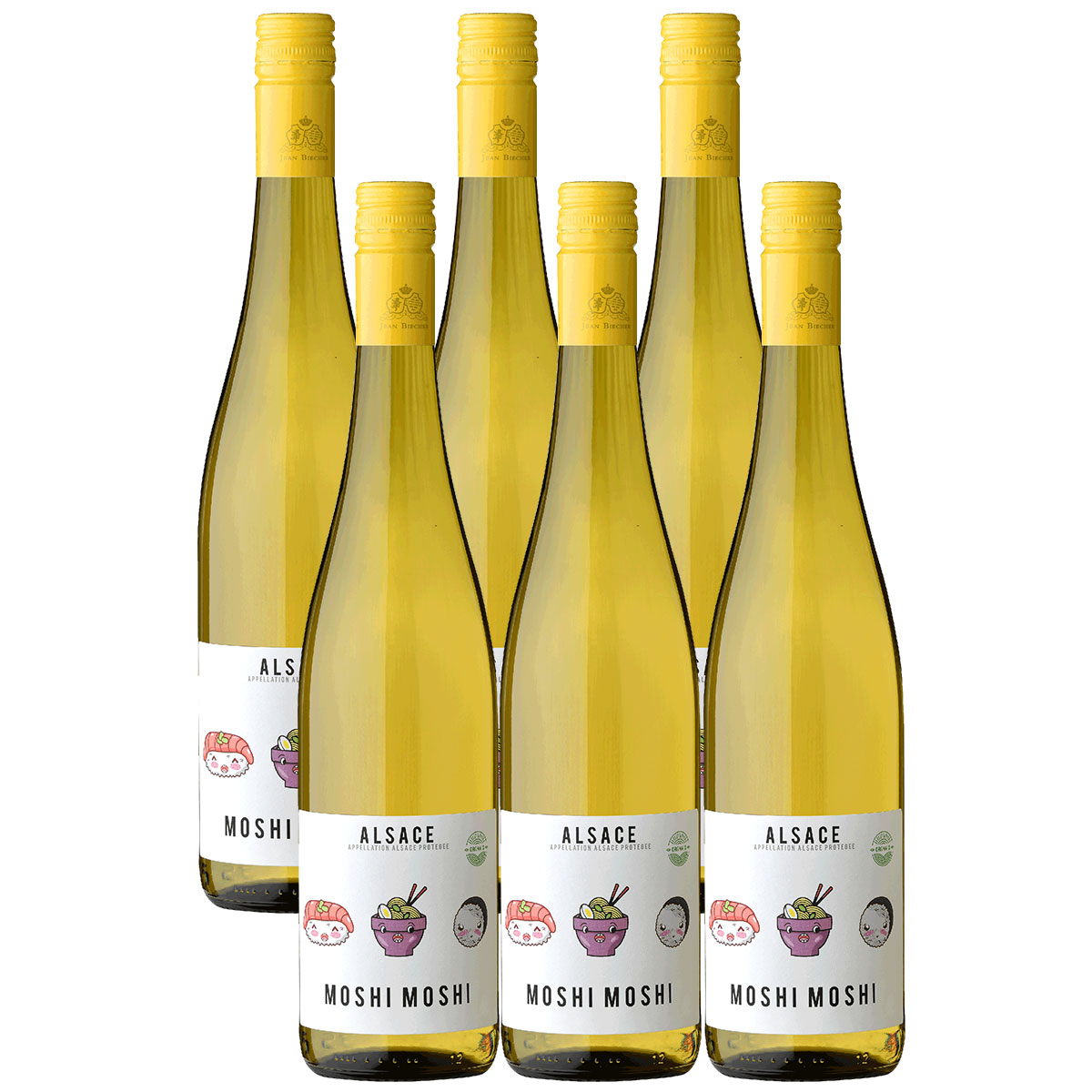 【楽天市場】【送料無料】ジャン・ビシェール モシモシ アルザス オーガニック 750ml 6本[白/フランス/ピノブラン/リースリング/ピノ