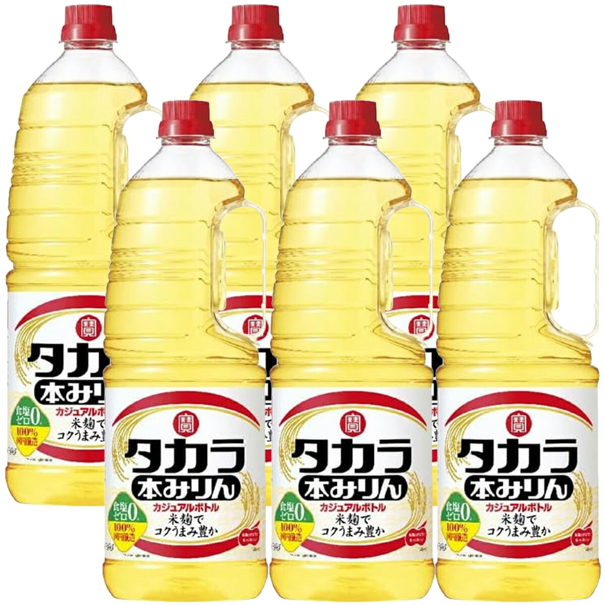 【モバイルユーザー限定先着最大3900円OFF】 【最強配送】【送料無料】 宝 タカラ 本みりん カジュアルボトル 1800ml 1.8L×6本/1ケース 【一部地域送料無料対象外】