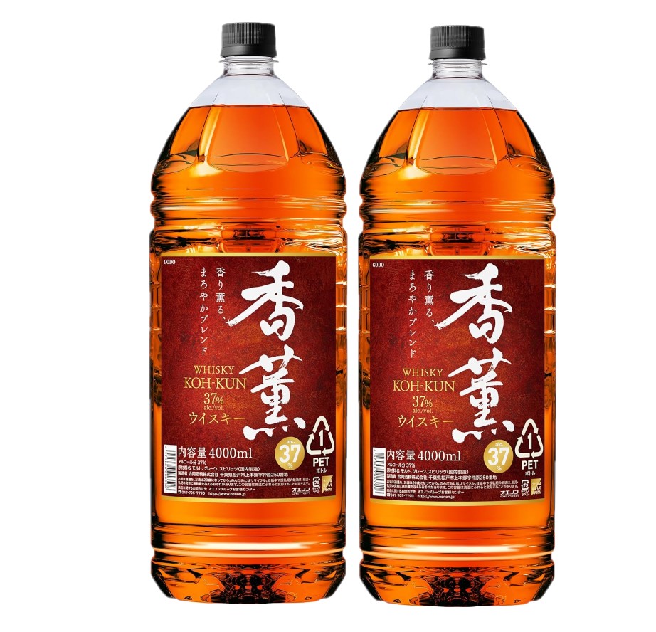 【送料無料】 合同酒精 ウィスキー 香薫 37度 4000ml 4L×2本 【北海道・沖縄県・東北・四国・九州地方は必ず送料がかかります】