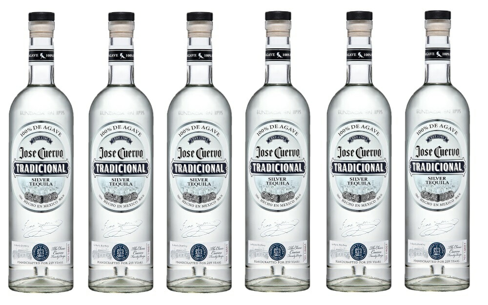 【送料無料】【正規品】 クエルボ トラディショナル シルバー 38度 700ml×6本 【北海道・東北・四国・九州・沖縄県は必ず送料がかかります】 Jose Cuervo テキーラ プレミアムテキーラ
