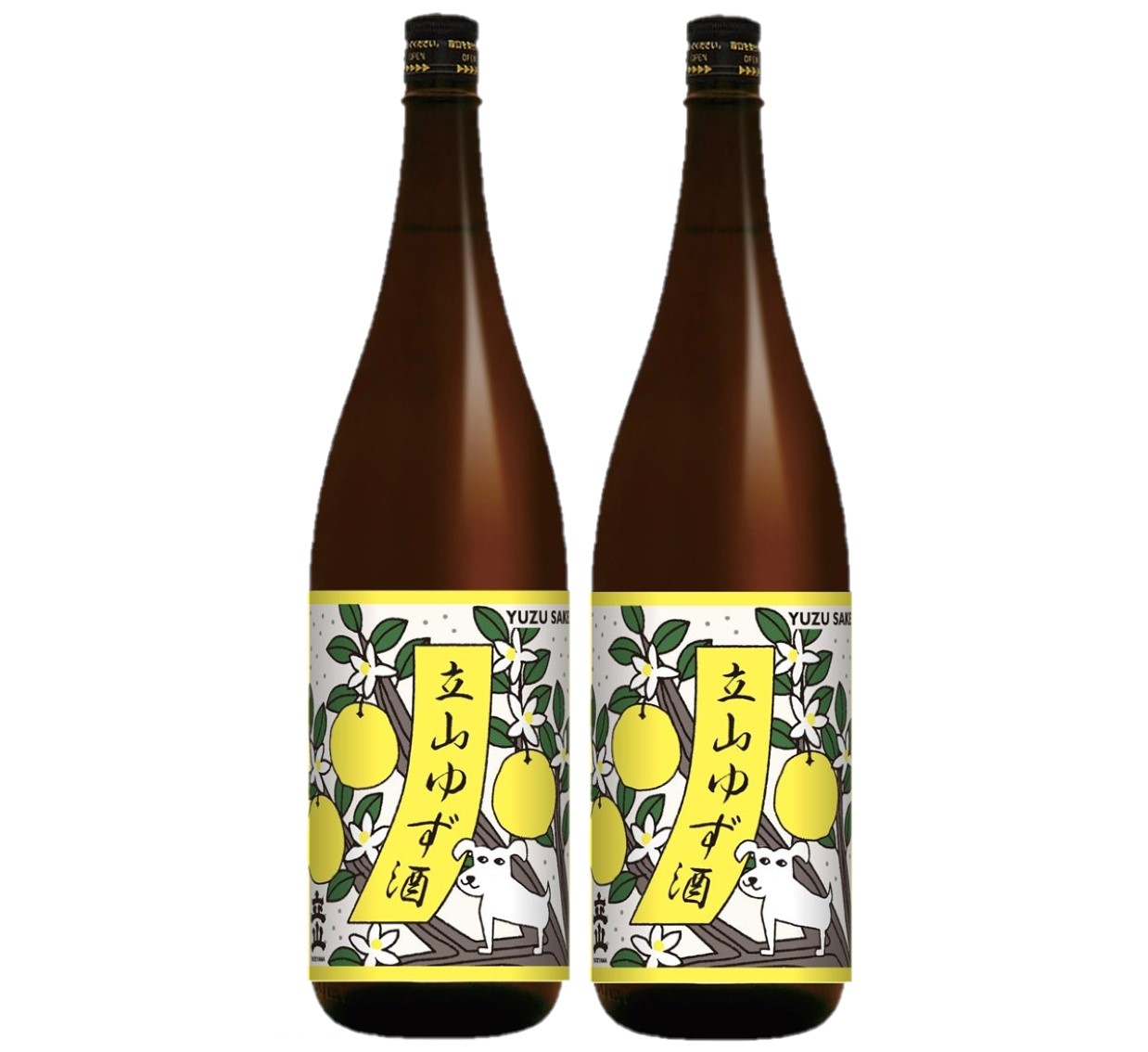 【送料無料】富山県 立山酒造 立山 ゆず酒 1.8L 1800ml×2本 【本州(一部地域を除く)は送料無料】