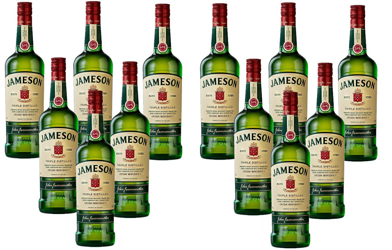 【送料無料】 アイリッシュウィスキー JAMESON ジェムソン スタンダード 40度 700ml×1ケース/12本 【本州(一部地域を除く)は送料無料】