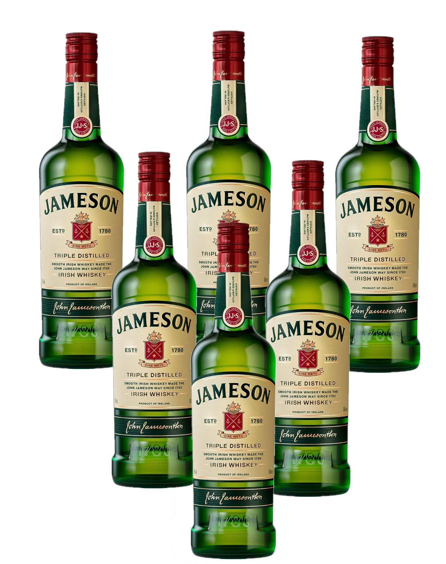 4/4 20:00～4/10までP3倍 【送料無料】 アイリッシュウィスキー JAMESON ジェムソン スタンダード 40度 700ml×6本 【一部地域送料無料対象外】