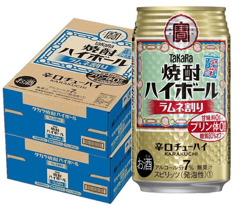 4/4 20:00～4/10までP5倍 【最強配送】【送料無料】宝 焼酎ハイボール ラムネ割り 350ml×2ケース/48本【一部地域送料無料対象外】