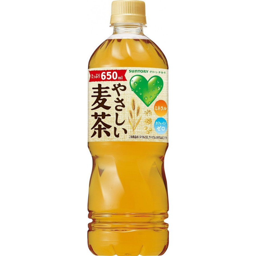 サントリー　GREEN DA・KA・RA（グリーンダカラ） やさしい麦茶　650ml&times;24本（1ケース）