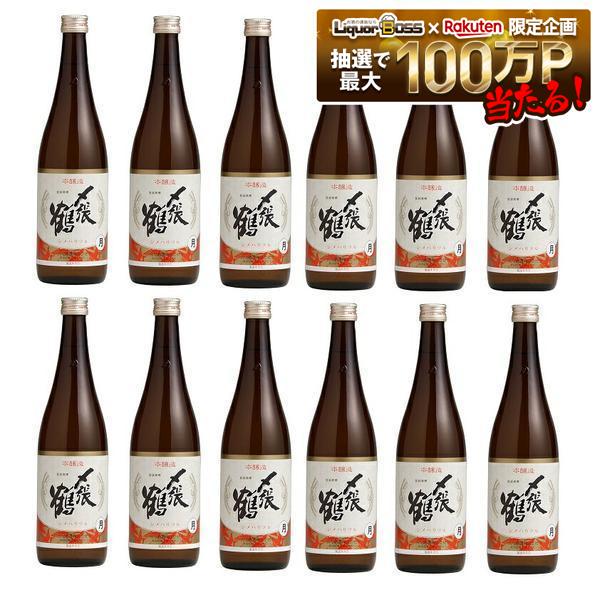 【送料無料】日本酒 宮尾酒造 清酒 〆張鶴 しめはりつる 本醸造 月 720ml&times;12本【北海道・沖縄県・東北・四国・九州地方は必ず送料がかかります】｜リカーBOSS 店 12,579円