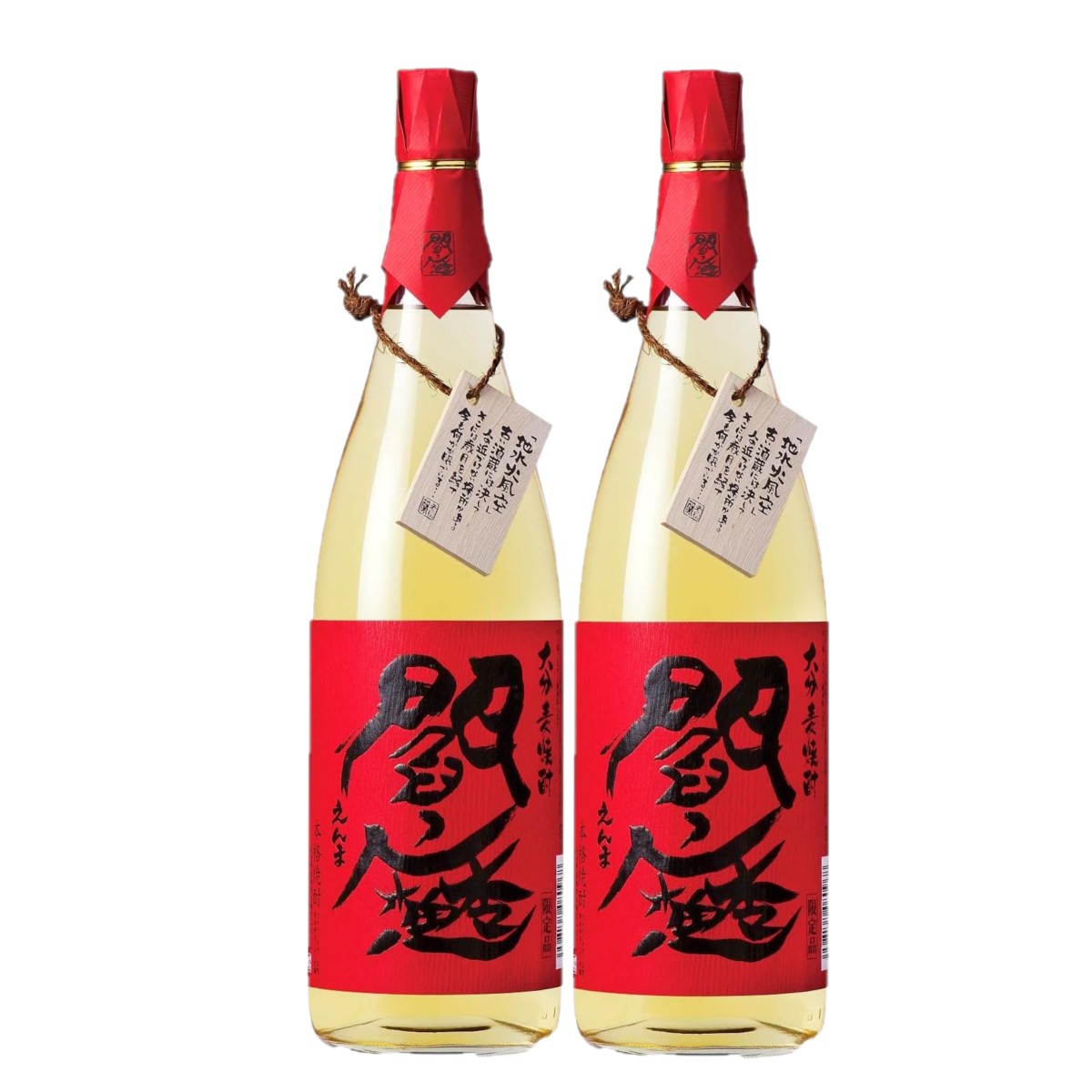 【モバイルユーザー限定先着最大3900円OFF】老松酒造 本格麦焼酎 閻魔 えんま 樽 25度 1.8L 1800ml 1.8L×2本 【北海道・沖縄県・東北・四国・九州地方は必ず送料がかかります】 麦焼酎 焼酎 大分 赤 赤閻魔