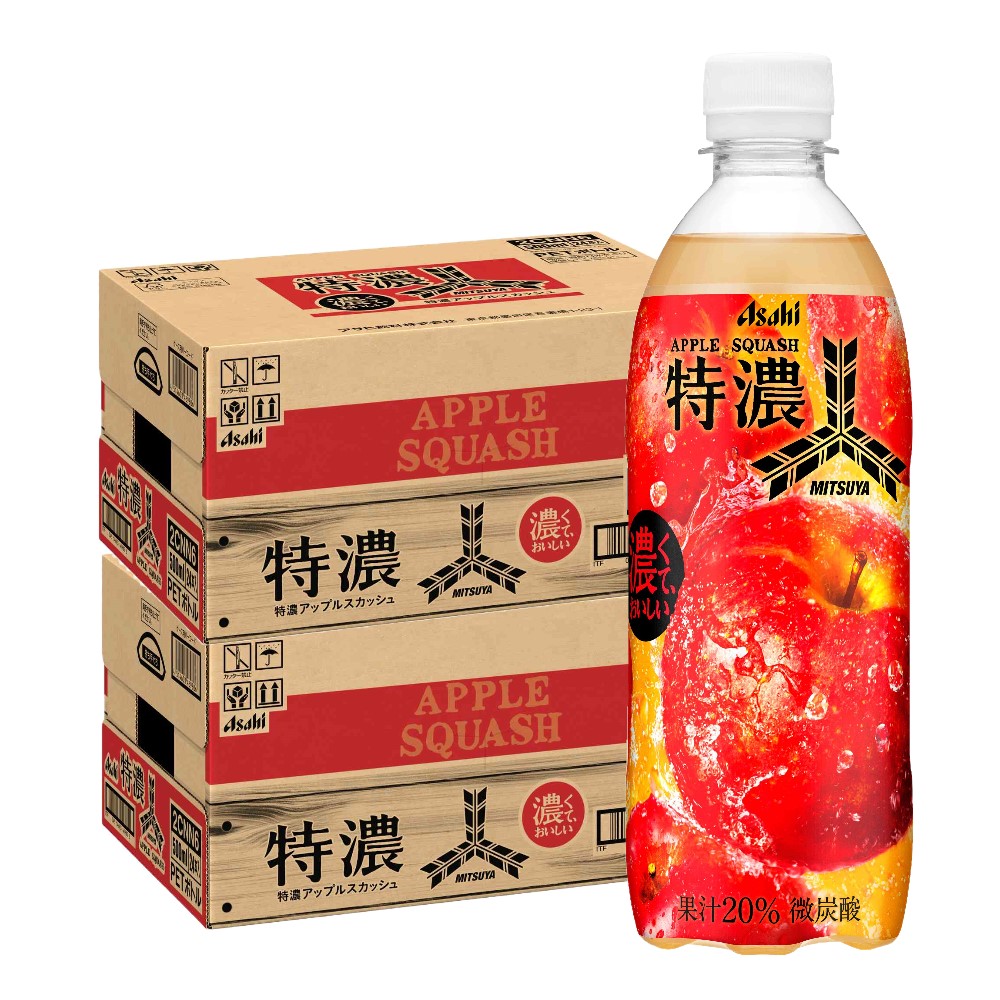 楽天市場】【アサヒ】三ツ矢 特濃アップルスカッシュ PET 500ml x 48本