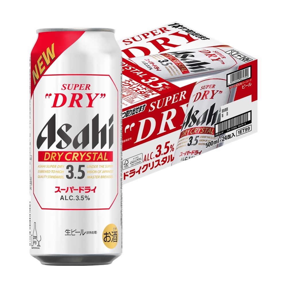 楽天市場】アサヒ スーパードライ ドライクリスタル 500ml 缶 24本 1