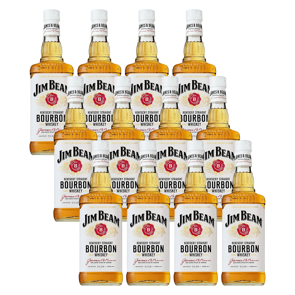 楽天市場】【送料無料/12本セット】ジムビーム バーボン ウイスキー