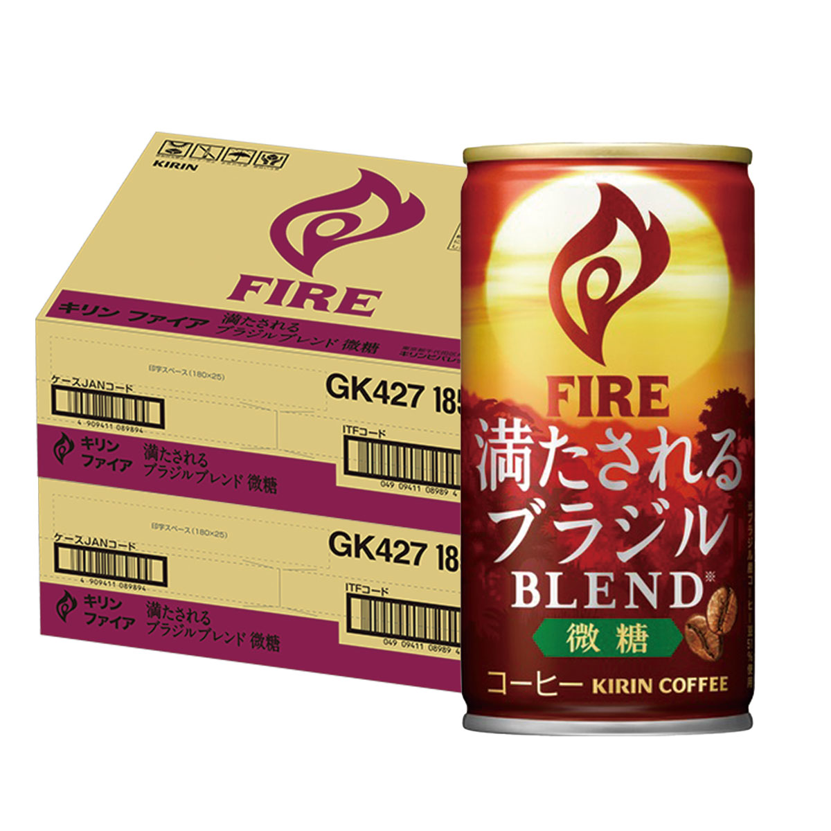 【モバイルユーザー限定先着最大3900円OFF】【送料無料】 キリン ファイア 満たされる ブラジルブレンド 微糖 185ml×2ケース/60本