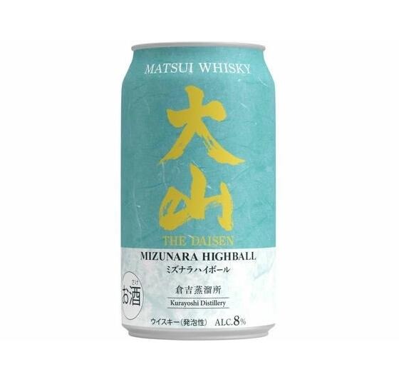 【送料無料】 松井酒造 大山 ミズナラハイボール 350ml×1ケース/24本 マツイウィスキー 【一部地域送料無料対象外】