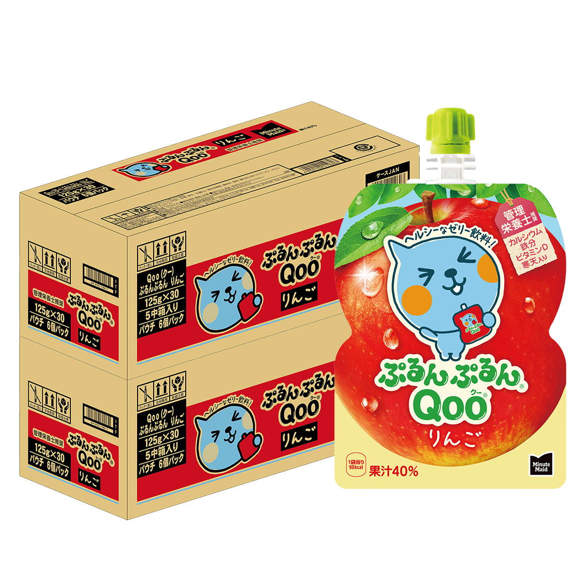楽天市場】コカ・コーラ ミニッツメイド ぷるんぷるんQoo クー りんご