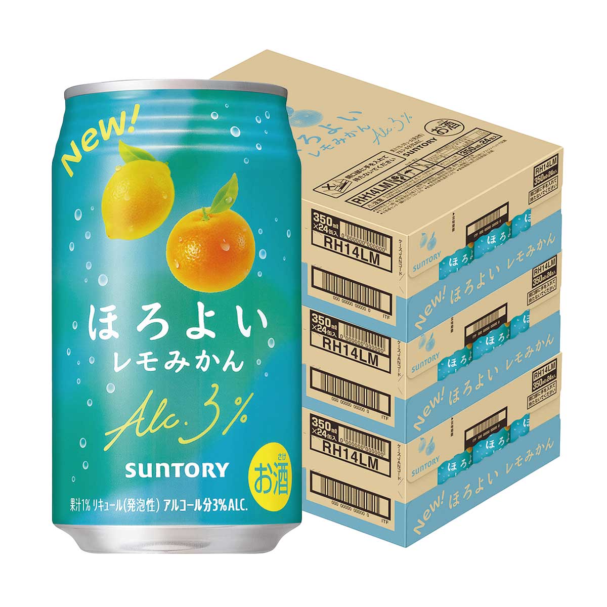 【最強配送】 【送料無料】 サントリー ほろよい レモみかん 350ml×3ケース/72本 【一部地域送料無料対象外】