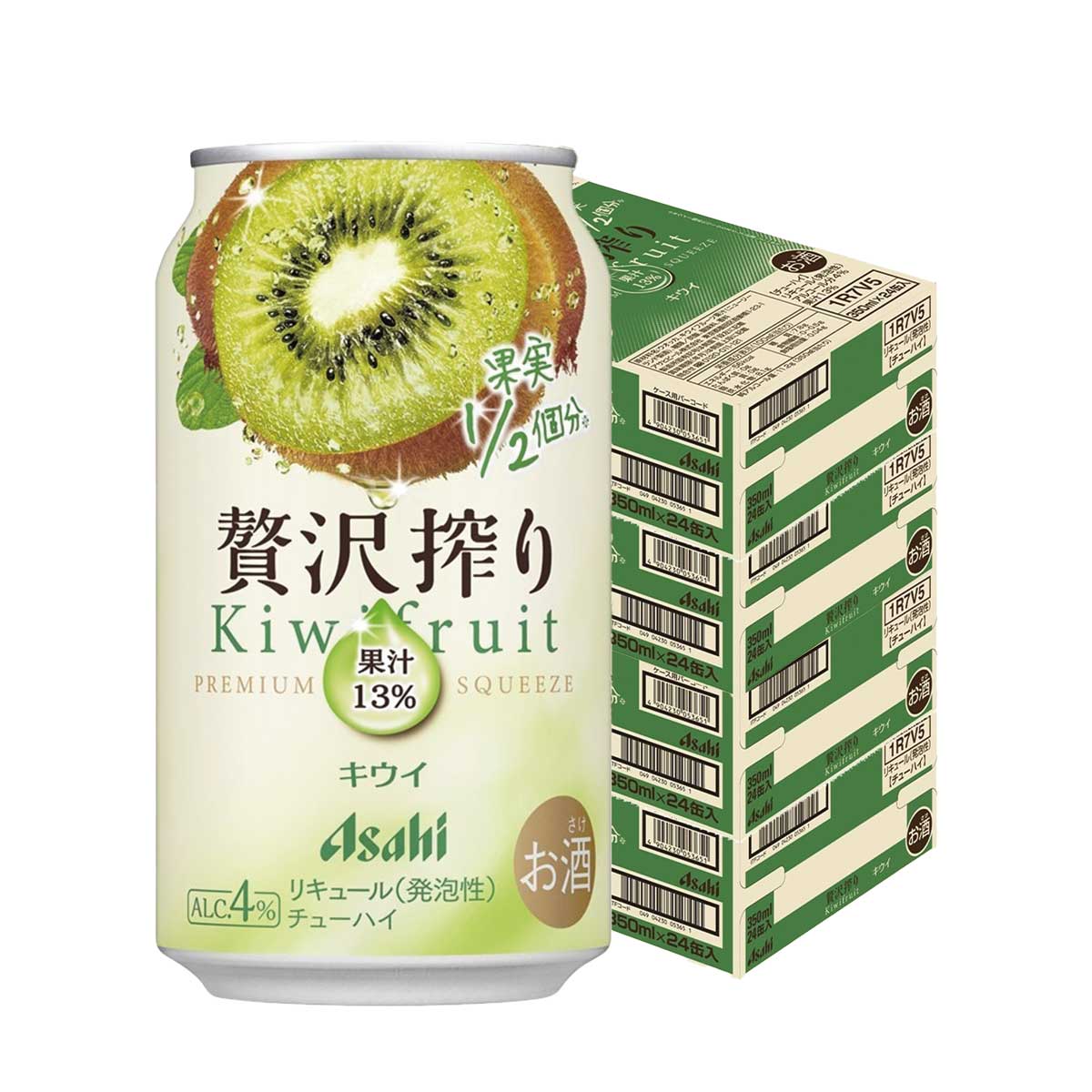 【モバイルユーザー限定先着最大3900円OFF】【最強配送】 【送料無料】アサヒ 贅沢搾り キウイ 350ml×4ケース/96本【北海道・沖縄県・東北・四国・九州地方は必ず送料がかかります】