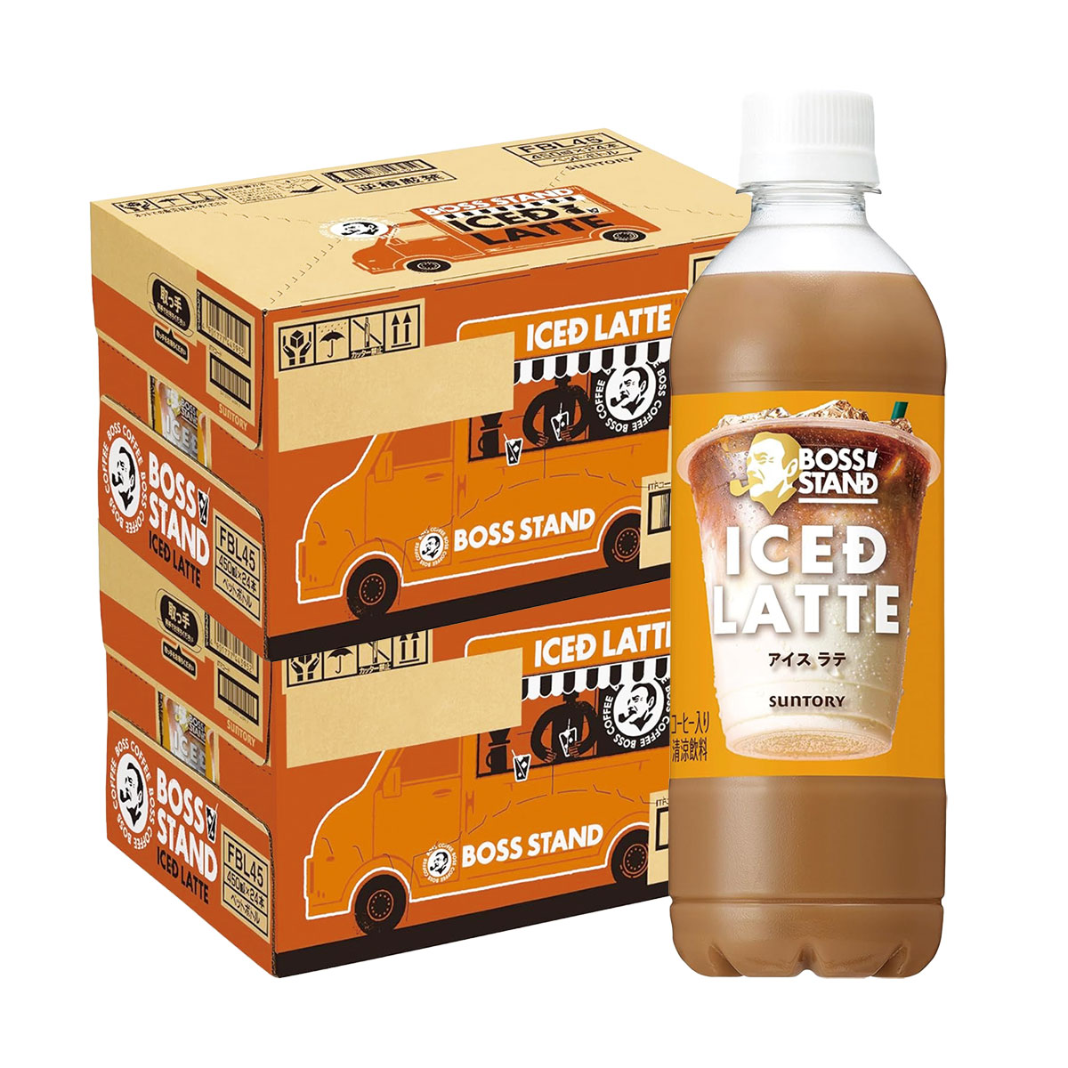 【モバイルユーザー限定先着最大3900円OFF】【送料無料】 サントリー ボススタンド アイスドラテ 450ml×2ケース/48本 コーヒー BOSS