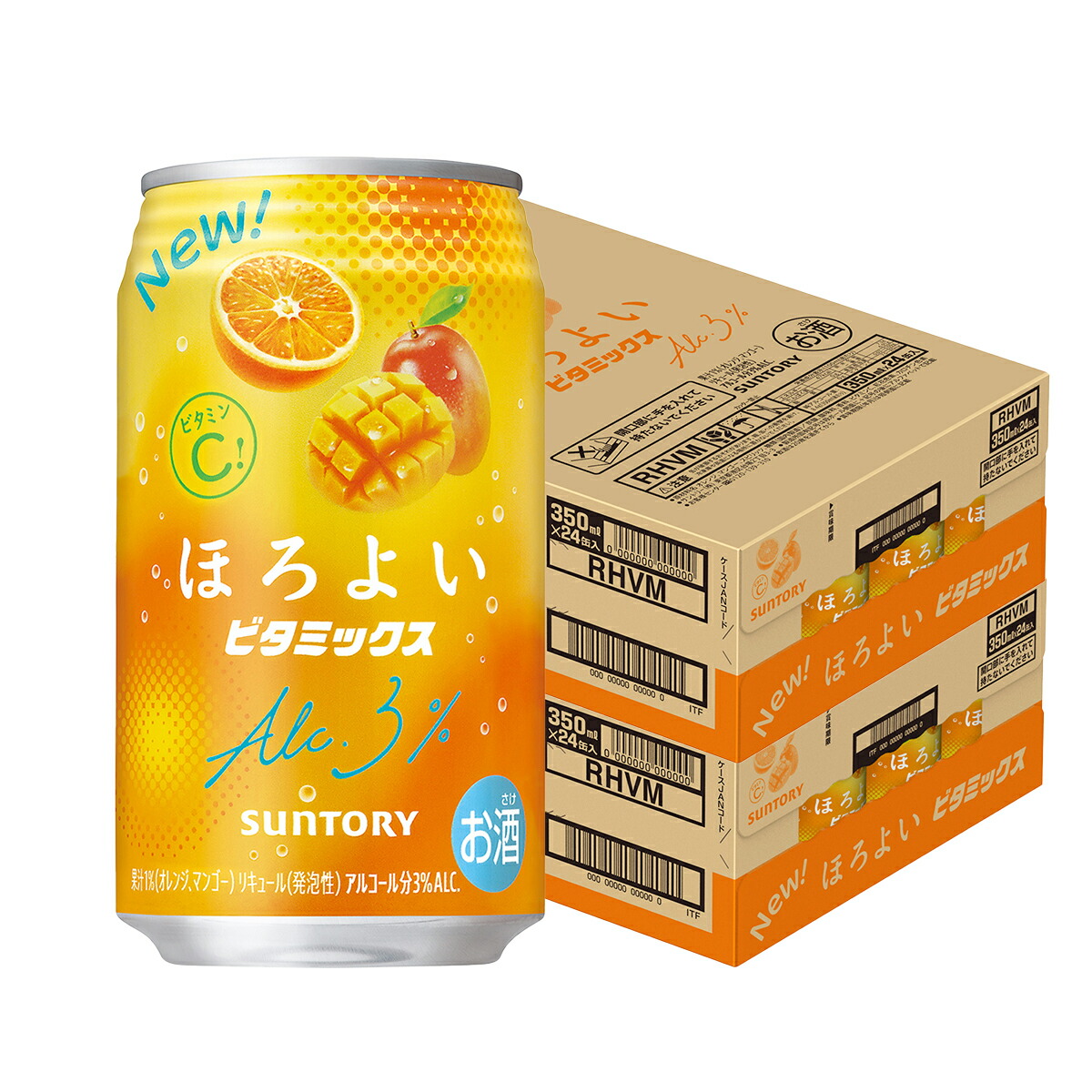 【最強配送】 【送料無料】 サントリー ほろよいビタミックス 350ml×2ケース/48本 【北海道・東北・四国・九州・沖縄県は必ず送料がかかります】
