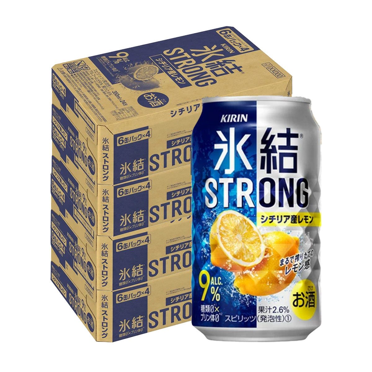 【モバイルユーザー限定先着最大3900円OFF】【最強配送】【送料無料】【2ケース販売】キリン 氷結ストロング シチリア産レモン 350ml×4ケース/96本 【北海道・沖縄県・東北・四国・九州地方は必ず送料がかかります】