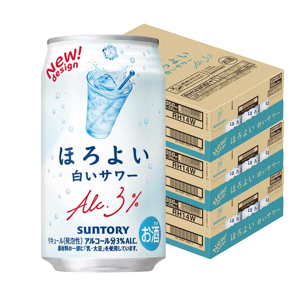 【モバイルユーザー限定先着最大3900円OFF】【最強配送】【送料無料】 サントリー ほろよい 白いサワー 350ml×3ケース/72本 【北海道・沖縄県・東北・四国・九州地方は必ず送料が掛かります。】