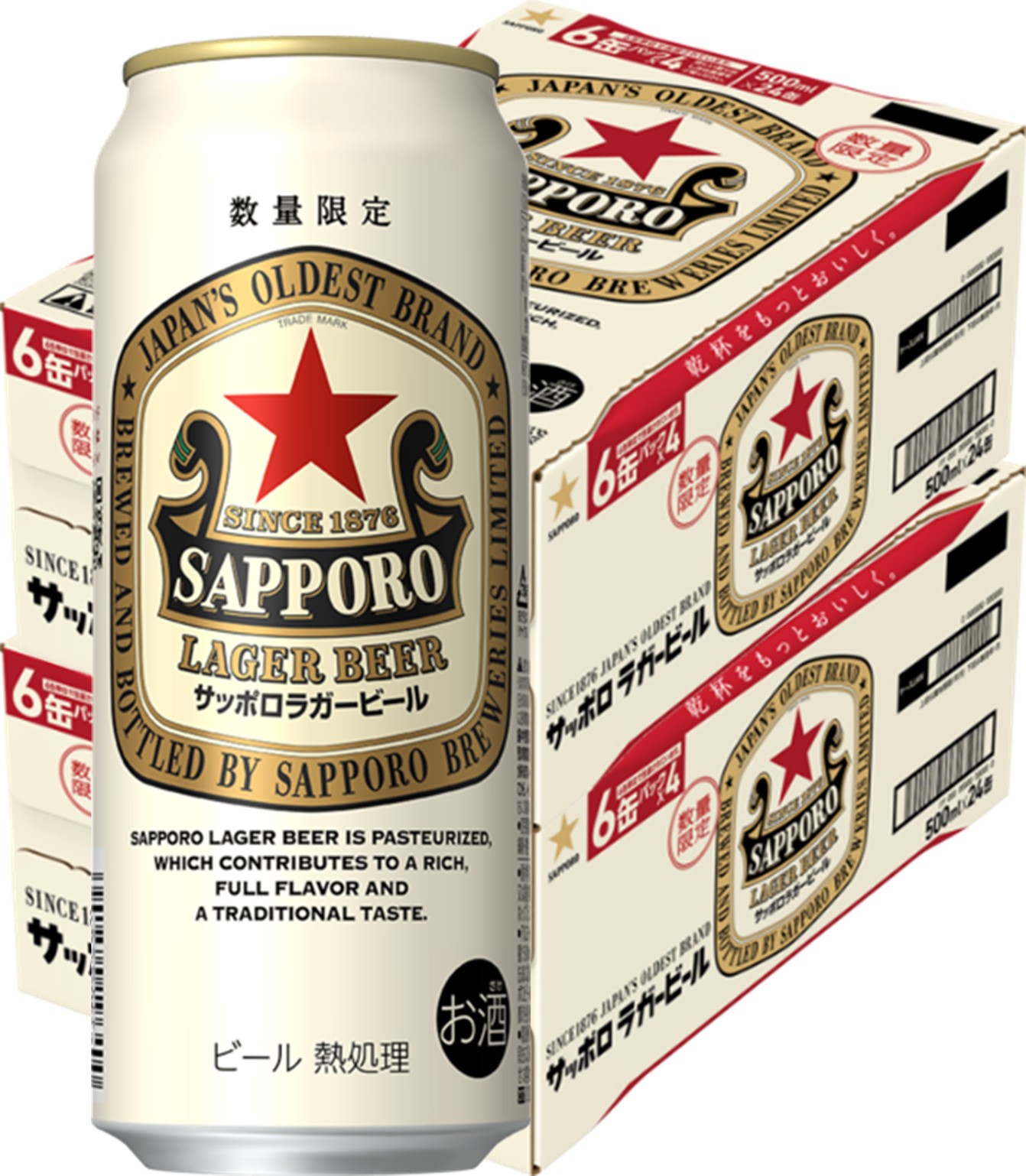 【モバイルユーザー限定先着最大3900円OFF】予約 5/19発売【送料無料】 数量限定 サッポロ ラガービール 500ml×2ケース/48本 【一部地域送料無料対象外】 赤星