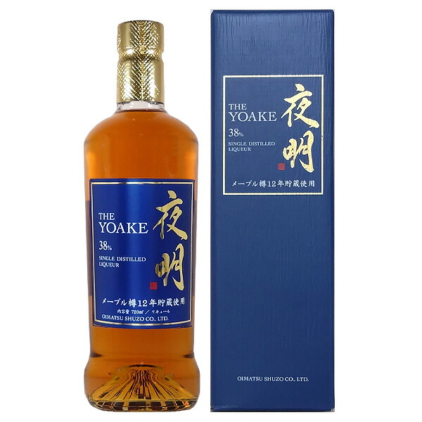 夜明 メープル樽 38度 720ml 【老松酒造 大分県 リキュール】