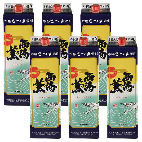 芋焼酎 西海の薫 パック 6本セット 25度 1800ml 【南国酒造 芋 鹿児島県 焼酎 パック】 9,275円