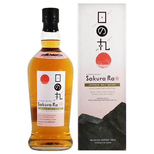 楽天市場】木内酒造 八郷蒸溜所 日の丸 ウイスキー さくら・ら 700ml