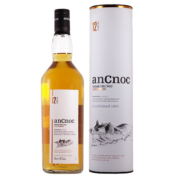 アンノック 12年 40度 700ml［並行輸入品］ 【スコットランド シングルモルト スコッチ ウイスキー ハイランド モルト】