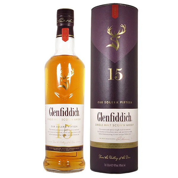 グレンフィディック 15年 ソレラリザーブ 40度 700ml［並行輸入品］【イギリス スコットランド シングルモルト スコッチ ウイスキー スペイサイド】｜リカーショップ ソノマ