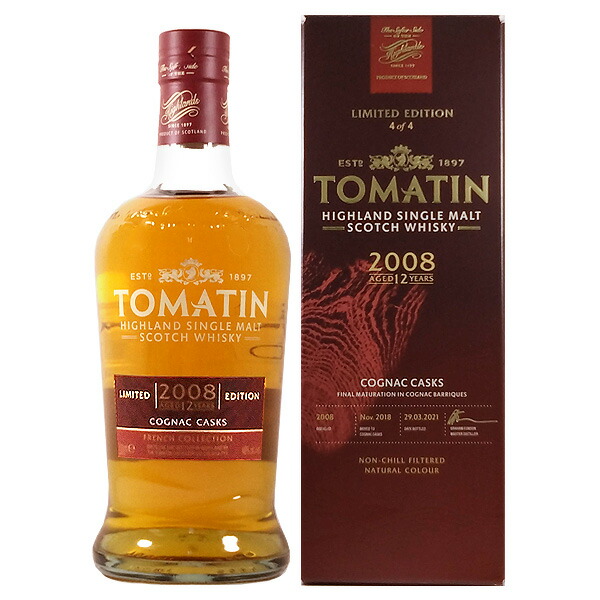 TOMATIN 12年 ハイランドシングルモルトウイスキー トマーティン 12年 ハイランド・シングルモルト・ウイスキー 43
