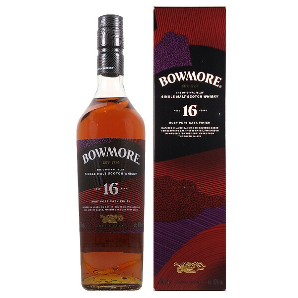 楽天市場】ボウモア 16 年 ルビー ポート カスク フィニッシュ43%700ml