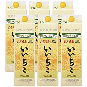 【麦焼酎】三和酒類　いいちこ　20度　1800ml（1.8L）パック　1ケース（6本入り）