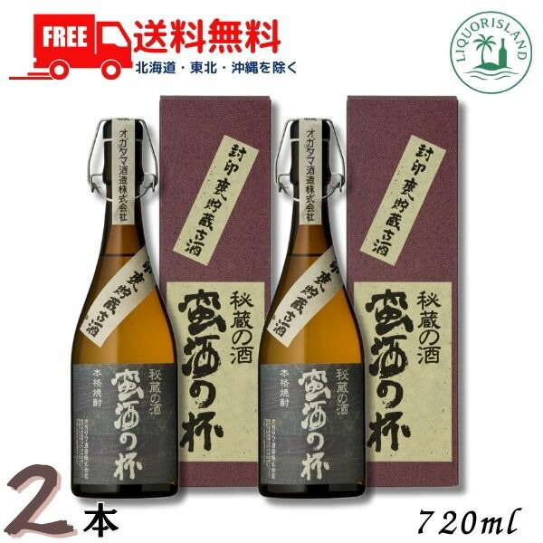 送料無料 蛮酒の杯 25度 720ml 瓶 2本 カートン入 芋焼酎 オガタマ酒造 【東北・北海道・沖縄・離島の一部を除く（東北は400円、北海道・沖縄はプラス1200円いただきます）】