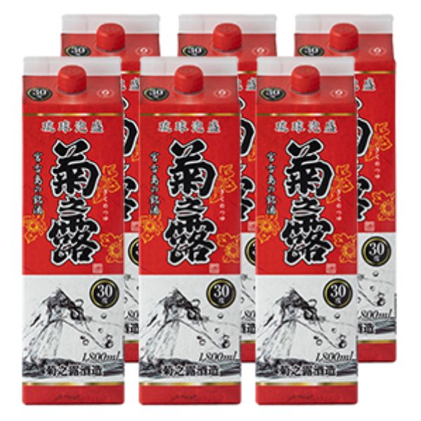 楽天市場】菊之露 泡盛 紙パック 30度/1800ml×6本セット 送料
