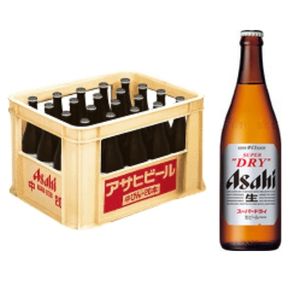 楽天市場】【ビール】アサヒ スーパードライ 大瓶 633ml瓶 1ケース 20本 P箱入り : リカーアイランド