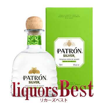 PATRÓN TEQUILA パトロン シルバー テキーラ 40% 1Liter 楽天市場】パトロン シルバー テキーラ 750ml 40度 正規品 箱付 Patron