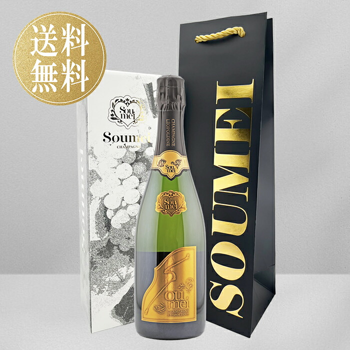 【ギフトバック付き】ソウメイ ブリュット 白 ソウメイブリュット 正規品 soumei brut シャンパン 高級シャンパン シャンパーニュ 辛口 750ml フランス 誕生日 プレゼント ギフト お祝い クラブ パーティー ソウメイジャパン ソウメイシャンパン ゴールド 送料無料 18,072円