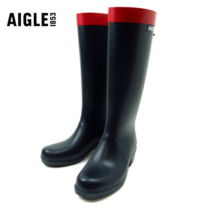 AIGLE エーグル MYRICA ZZFNB66 マリン(002)ミリカ ラバーブーツ 紺色おしゃれ 防水 長靴 レインブーツ フランス製 レディース ネイビー|Lise