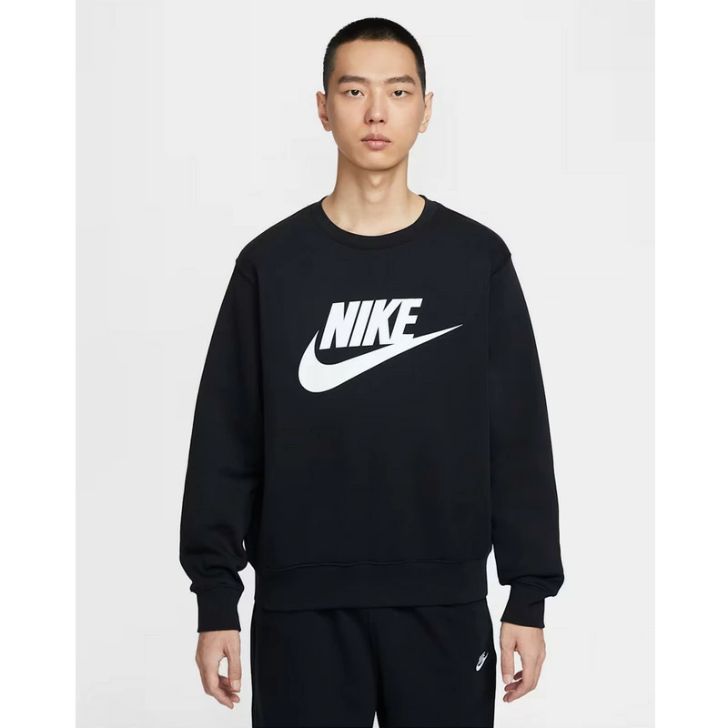 NIKE ナイキ CLUB BB GFX 労働者の一団 L/S いの一番ＦＮ３８９１ 黒いこと(010) メンズ  流汗 長袖 調教師 フリース 裏起毛 運動競技 心地よい