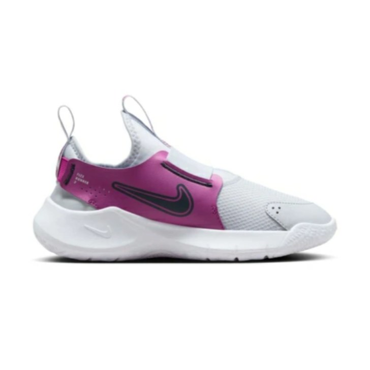 NIKE ナイキ FLEX RUNNER3 GS FN1294 グレー/パープル(007) ジュニア フレックスランナー3 ランニング スリップオン スポーツ カジュアル 男の子 女の子 小学生 レディース 通学 運動靴
