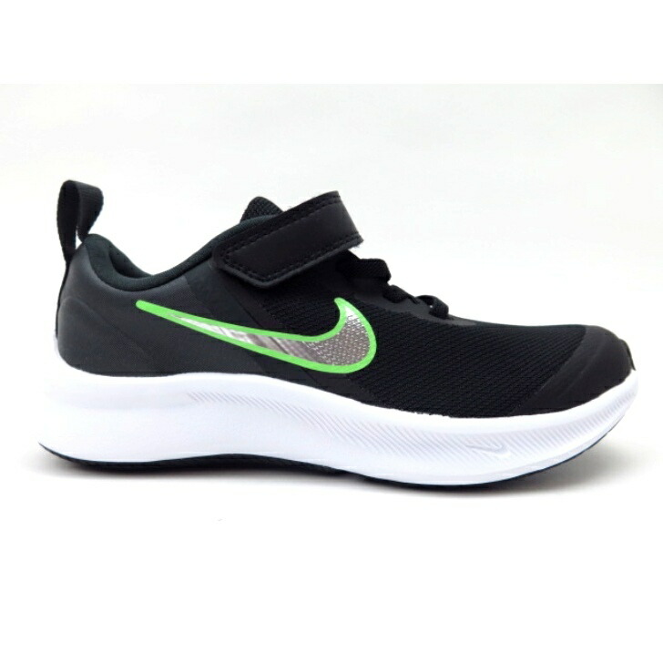 【NIKE ナイキ スターランナー3 PSV DA2777ブラック/シルバー (006) 子供 ジュニア ナイキスニーカーキッズ マジック 男の子 ランニングシューズ 紐なし通学 体育 Lise 15(16)センチ☆ナイキスニーカー☆グレー スリッポン キッズ