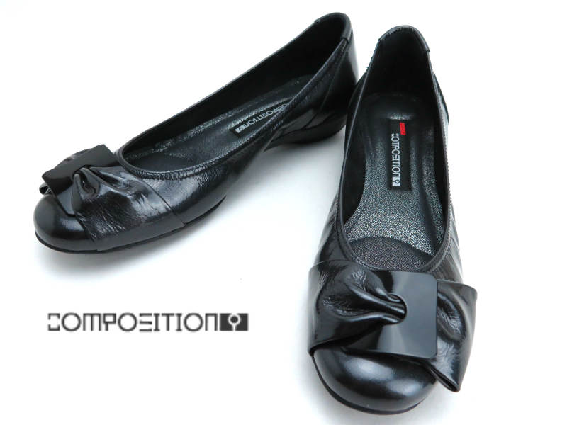 正規品 Composition9 コンポジションナイン Cp2362コンフォートシューズ バレエシューズ 婦人靴 バックル ブラックエナメル 22cm 22 5cm 23cm 23 5cm 24cm 24 5cm Lise Etechnologycr Com